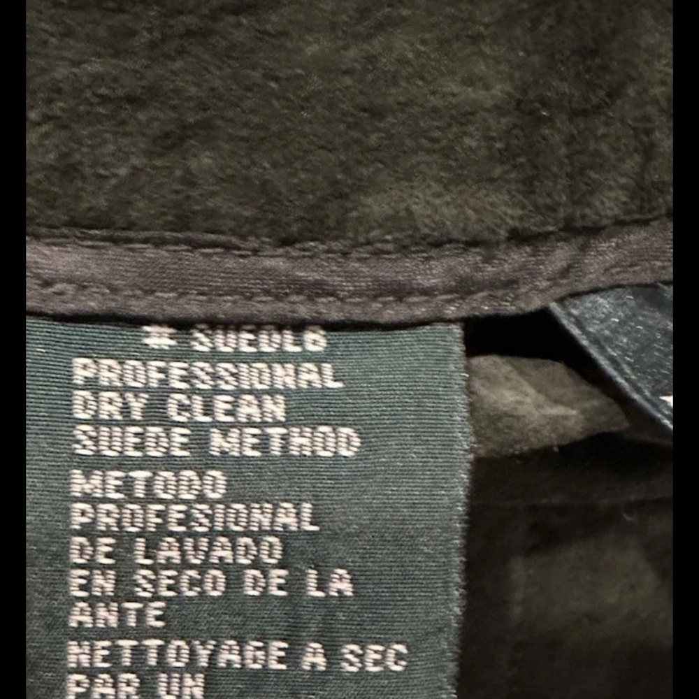 Vintage Y2K Lauren Ralph Lauren Dark Green Suede Pants - Picture 7 of 11